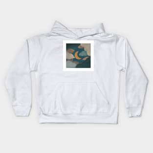 Sky space moon Kids Hoodie